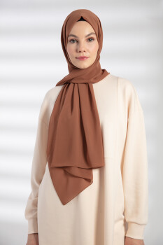 Chiffon Almond Hijab - 4