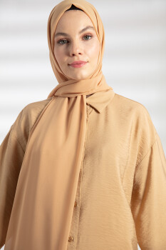 Chiffon Camel Hijab - 2