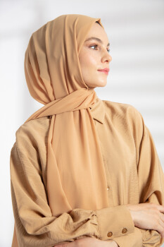 Chiffon Camel Hijab - 4