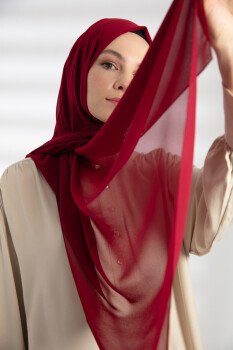 Chiffon Cherry Hijab - 2