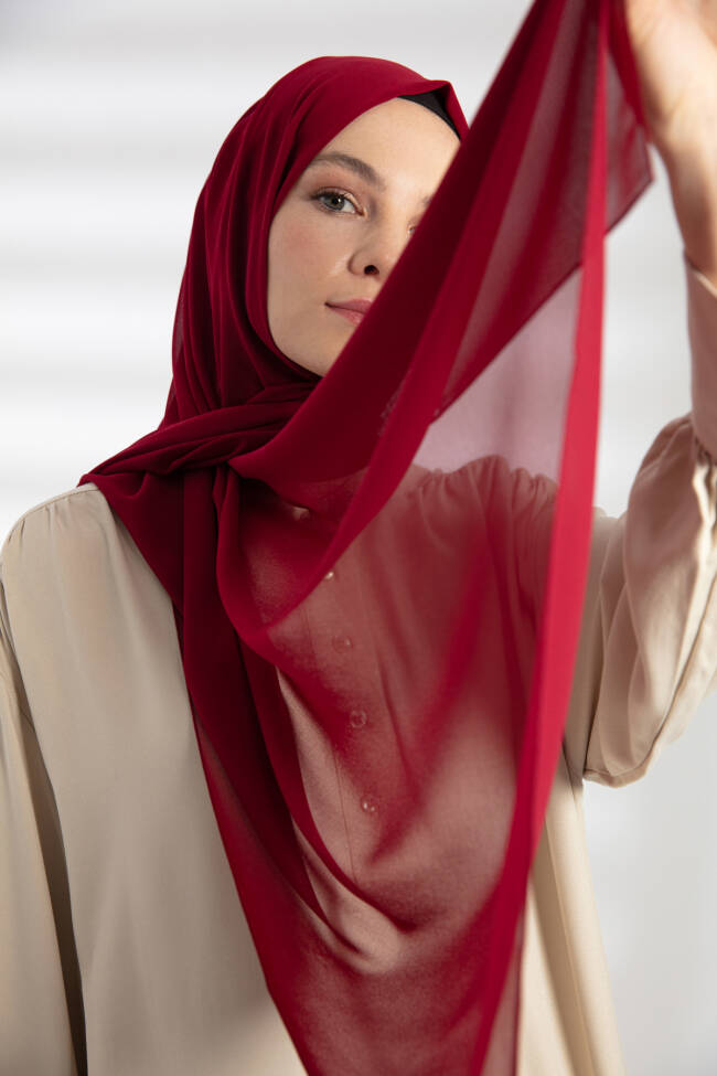Chiffon Cherry Hijab - 2