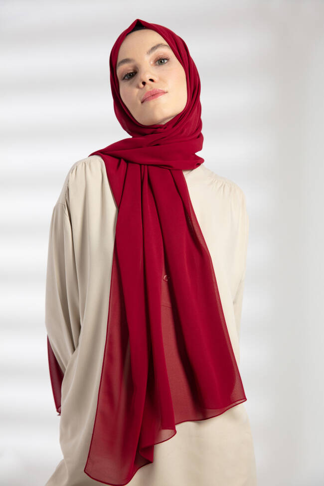 Chiffon Cherry Hijab - 4