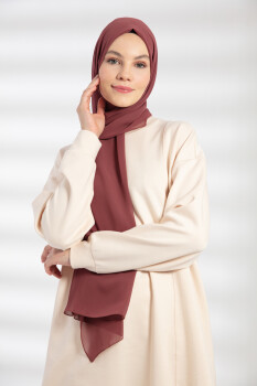 Chiffon Dried Rose Hijab - 2