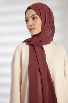 Chiffon Dried Rose Hijab - 3