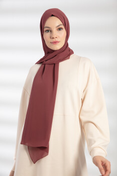 Chiffon Dried Rose Hijab - 4