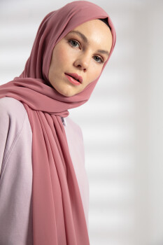 Chiffon Dusty Rose Hijab - 2