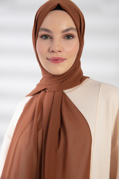 Chiffon Hazelnut Hijab - Pure Scarfs