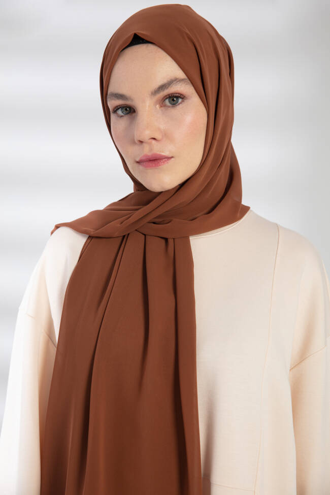Chiffon Hazelnut Hijab - 3
