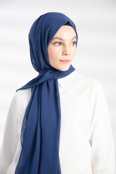 Chiffon Indigo Hijab - 4