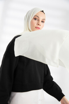 Chiffon Ivory Hijab - Pure Scarfs