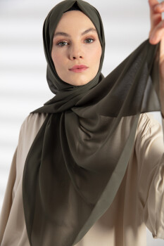 Chiffon Khaki Hijab - Pure Scarfs