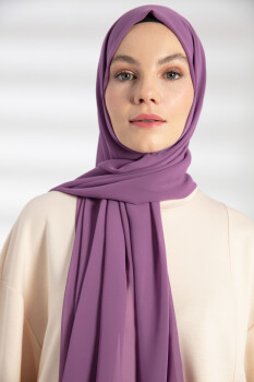 Chiffon Lavender Hijab - 3