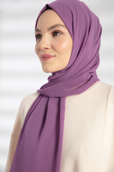 Chiffon Lavender Hijab - 4