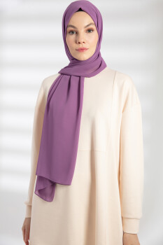 Chiffon Lavender Hijab - 5