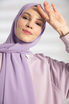 Chiffon Lilac Hijab - Pure Scarfs