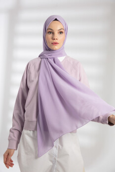 Chiffon Lilac Hijab - 2