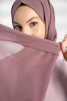 Chiffon Lilac Mink Hijab - Pure Scarfs