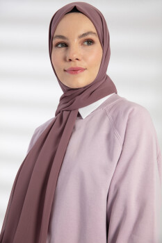 Chiffon Lilac Mink Hijab - 4