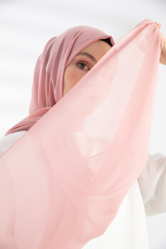 Chiffon Pink Hijab - Pure Scarfs