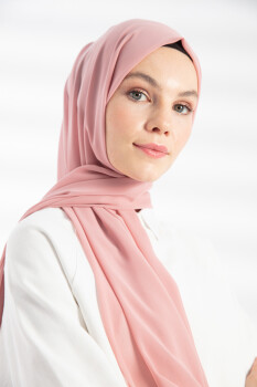 Chiffon Pink Hijab - 4