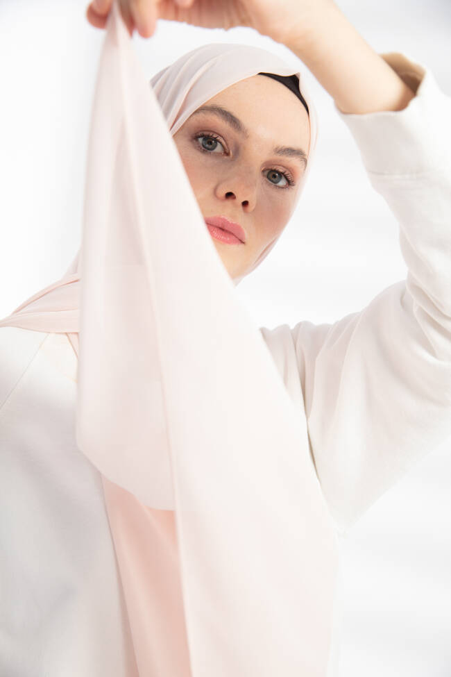 Chiffon Powder Hijab - 2