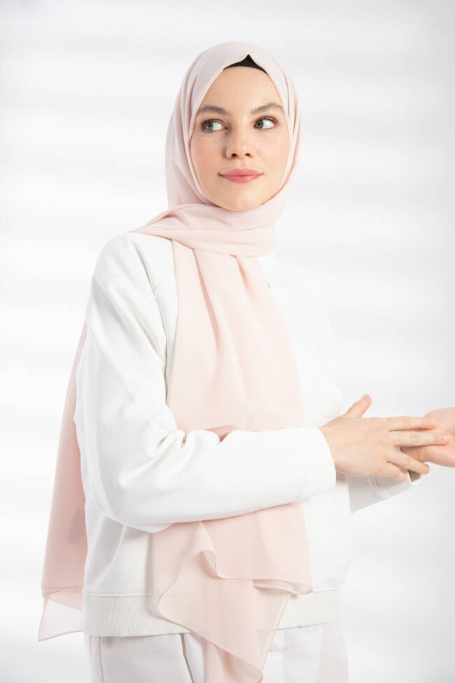 Chiffon Powder Hijab - 5