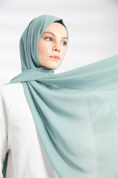 Chiffon Sage Hijab - 2