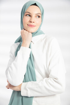 Chiffon Sage Hijab - 3