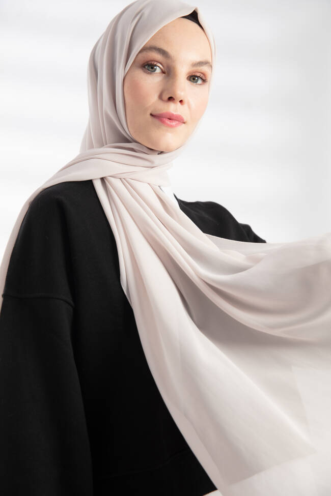 Chiffon Stone Hijab - 1