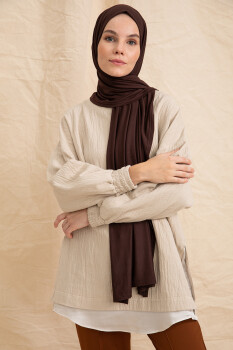 Jersey Bitter Brown Hijab - Pure Scarfs