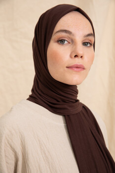 Jersey Bitter Brown Hijab - 3