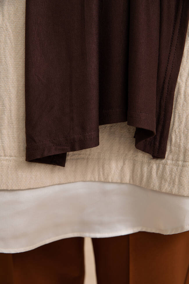 Jersey Bitter Brown Hijab - 5