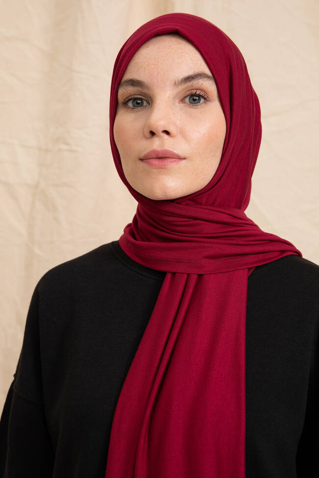 Jersey Cherry Hijab - 3