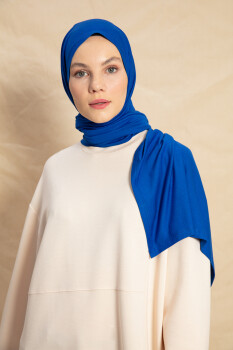 Jersey Cobalt Blue Hijab - Pure Scarfs