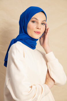 Jersey Cobalt Blue Hijab - 2