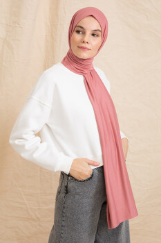 Jersey Dusty Rose Hijab - Pure Scarfs