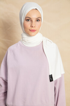 Jersey Ecru Hijab - Pure Scarfs