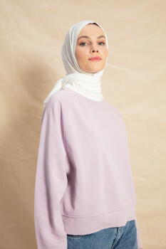 Jersey Ecru Hijab - 4
