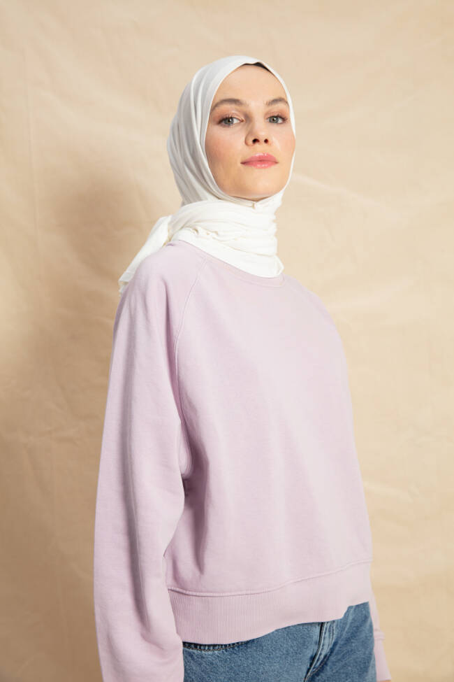Jersey Ecru Hijab - 4