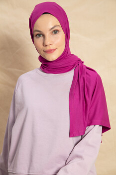 Jersey Fuchsia Hijab - Pure Scarfs