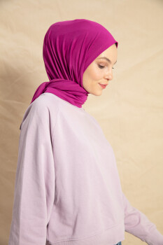 Jersey Fuchsia Hijab - 5