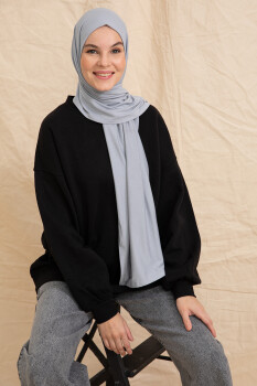 Jersey Gray Hijab - Pure Scarfs