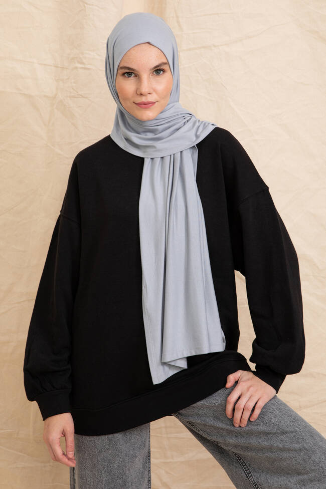 Jersey Gray Hijab - 2