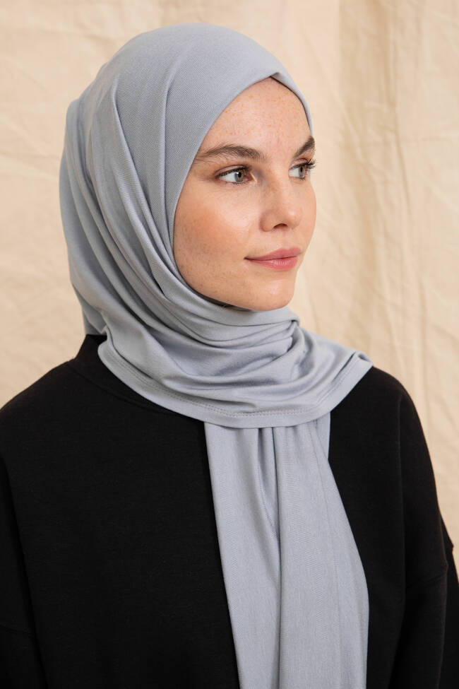 Jersey Gray Hijab - 4