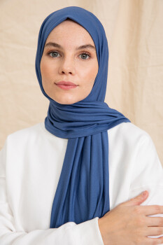 Jersey Indigo Hijab - Pure Scarfs