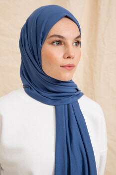 Jersey Indigo Hijab - 2