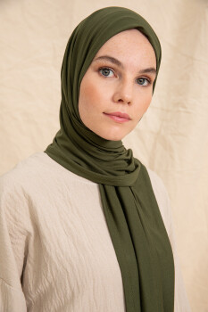 Jersey Khaki Hijab - 3