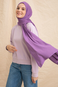 Jersey Lavender Hijab - Pure Scarfs