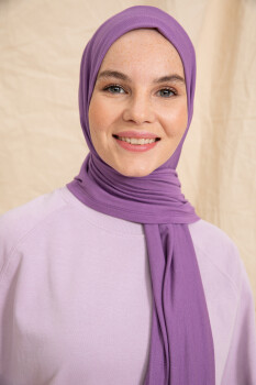 Jersey Lavender Hijab - 4