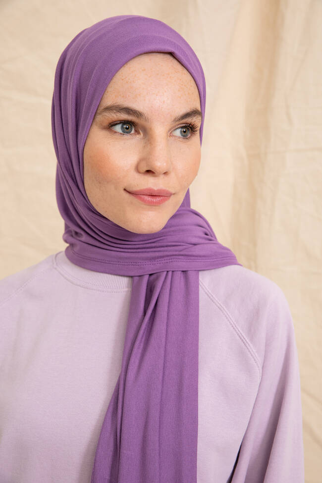 Jersey Lavender Hijab - 5